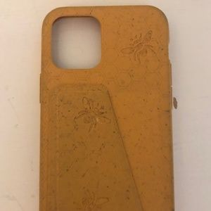 NEW Pela COMPOSTABLE Phone Case - with PHONE WALLET iPhone 12 /12 Pro Honey Bee